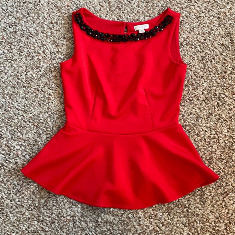Dressy Red Top